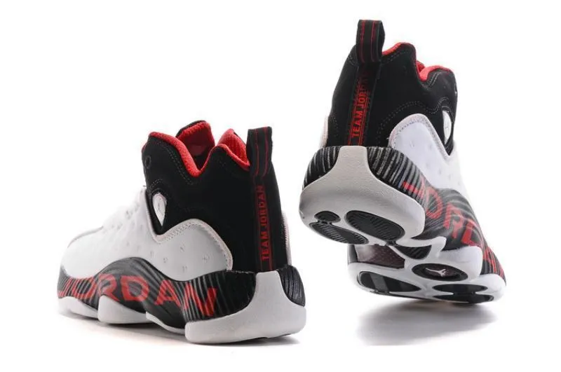 Nike Air Jordan Jumpman Team II White/Red/Black Shoes Basketball Men !!! CYBER MONDAY SALE !!!