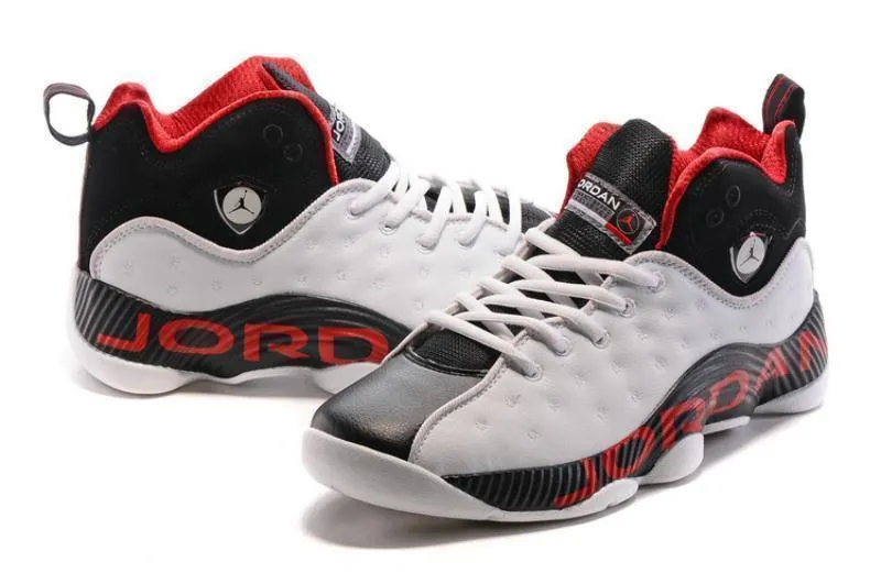 Nike Air Jordan Jumpman Team II White/Red/Black Shoes Basketball Men !!! CYBER MONDAY SALE !!!