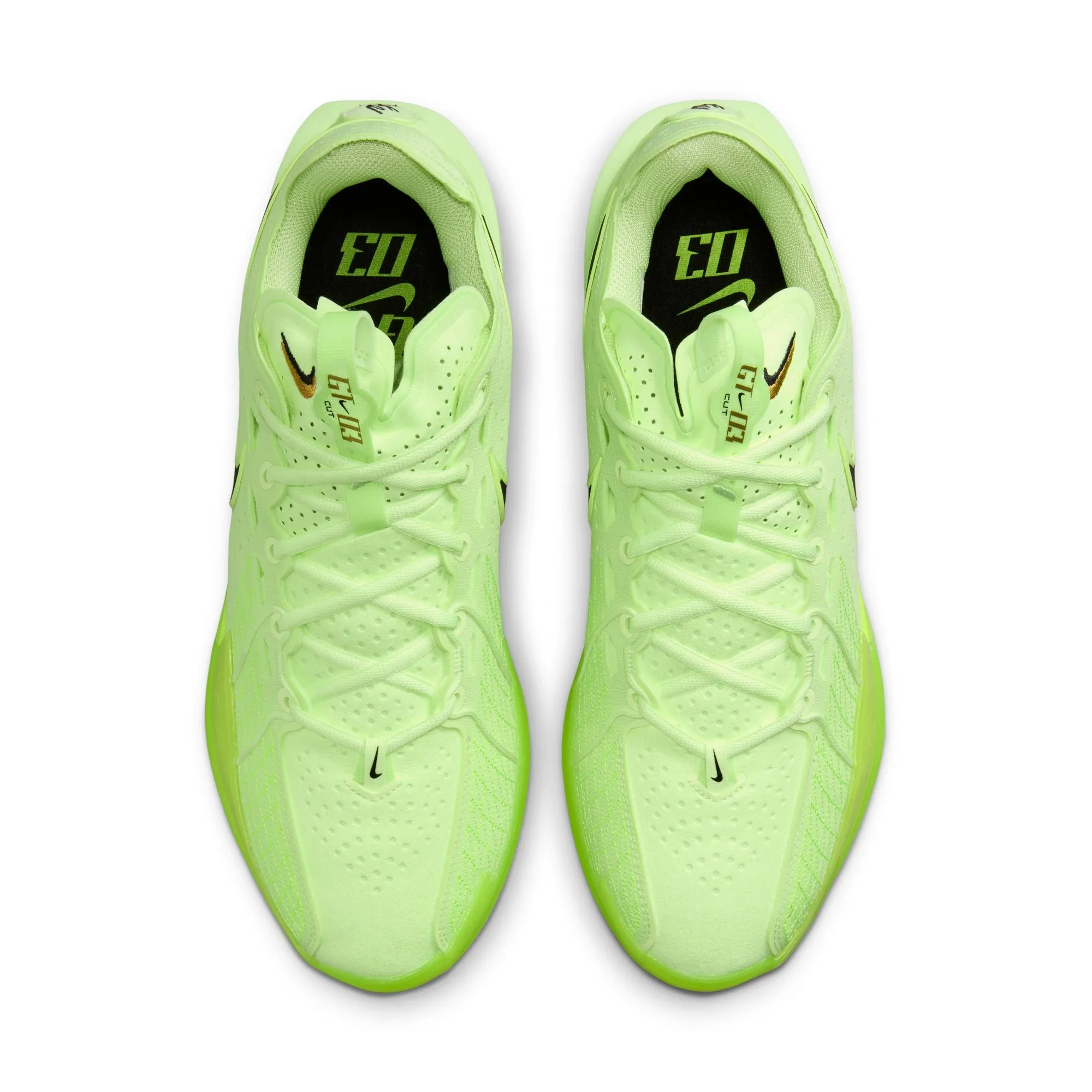 Nike G.T. Cut 3 "Volt" Basketball Shoes 'Barely Volt/Black/Volt/Metallic Gold'