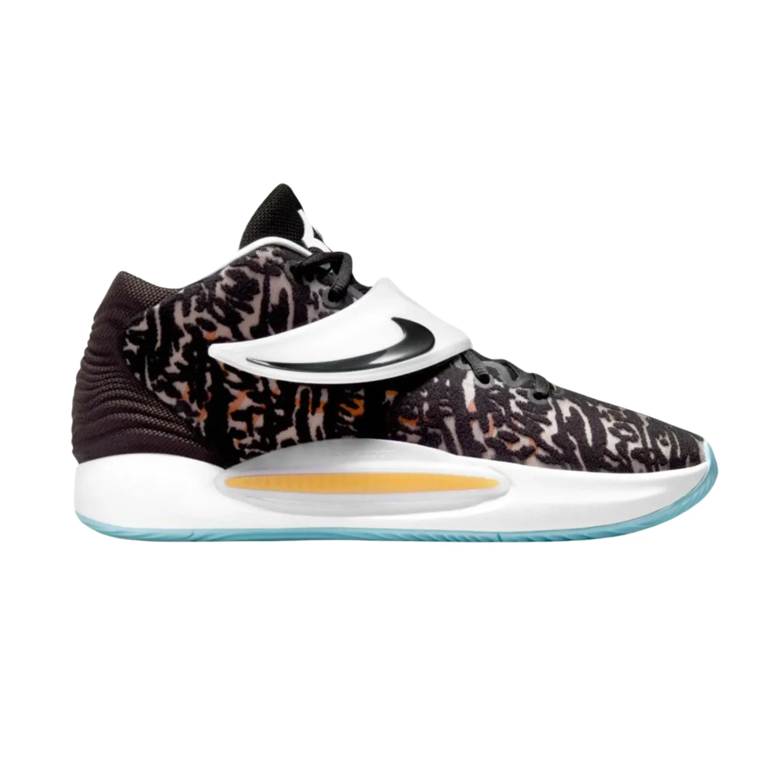 Nike KD 14 Floral Black Natural White Light Blue