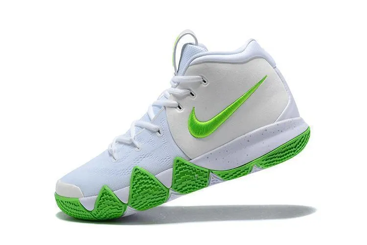 Nike Kyrie 4 White Green Men Basketball Shoes !!! CYBER MONDAY SALE !!!