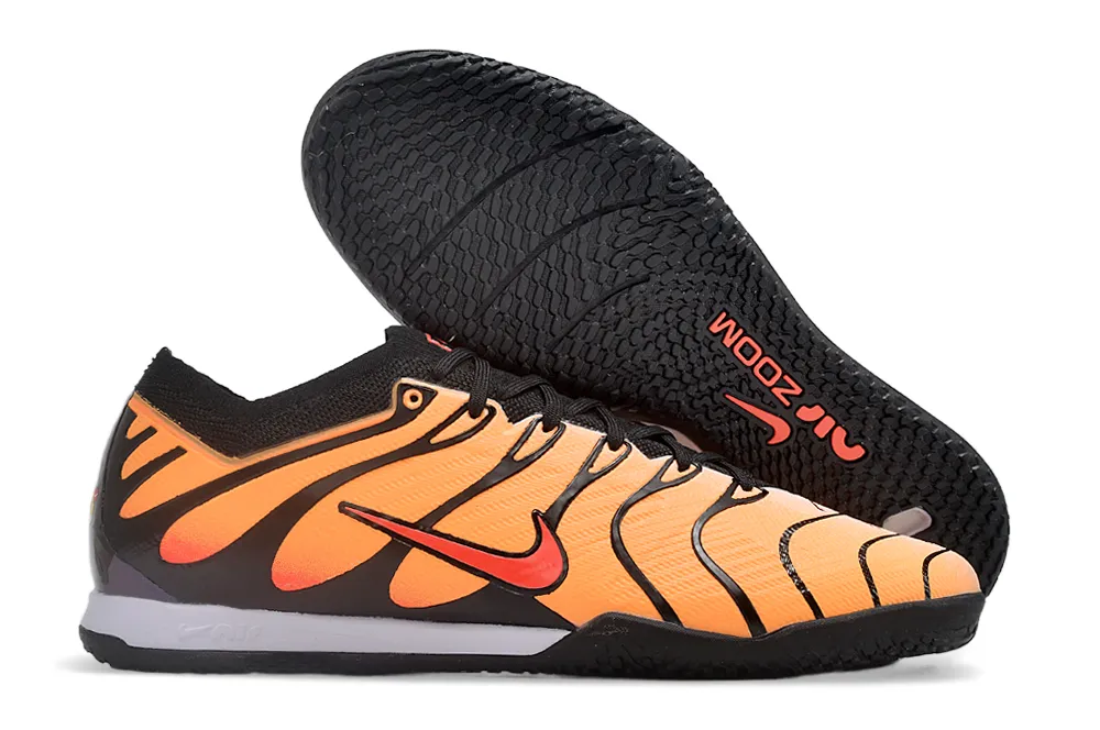 Nike Mercurial Vapor - Indoor Shoes - Cheetah Orange | Midnight Black - FREE SHIPPING WORLDWIDE