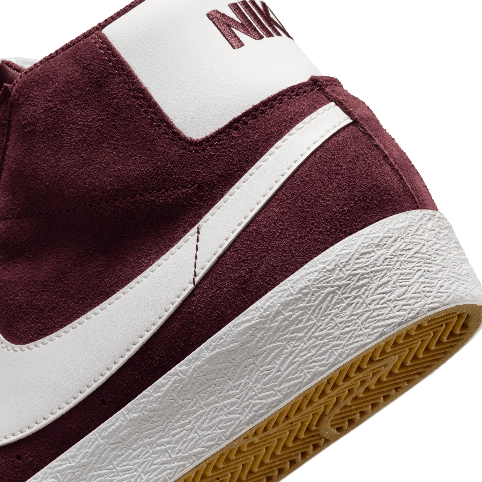 Nike SB Blazer Mid Skateboard Shoe - Burgundy Crush/Summit White