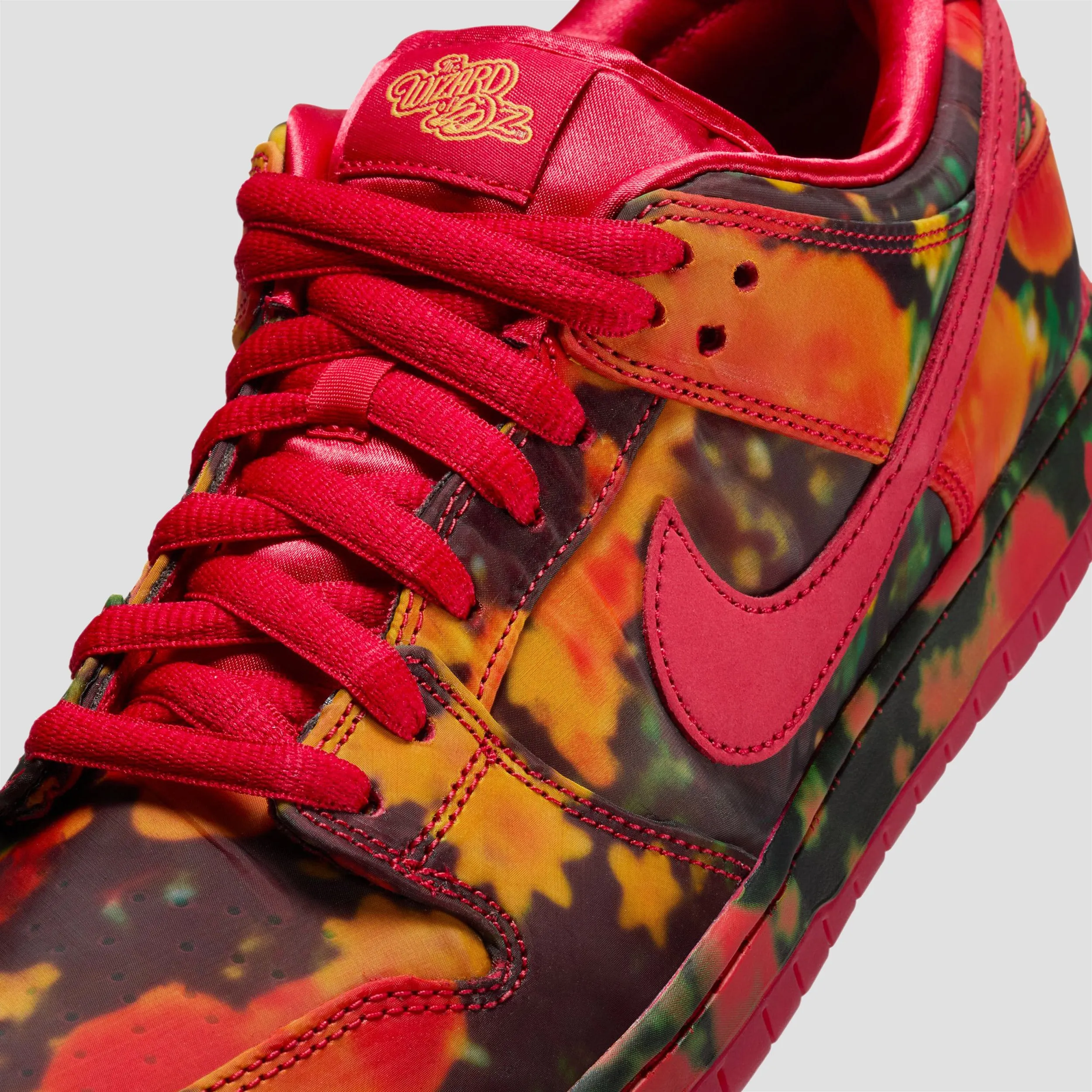 Nike SB Dunk Low Pro QS Skate Shoes Red / Wizard of Oz