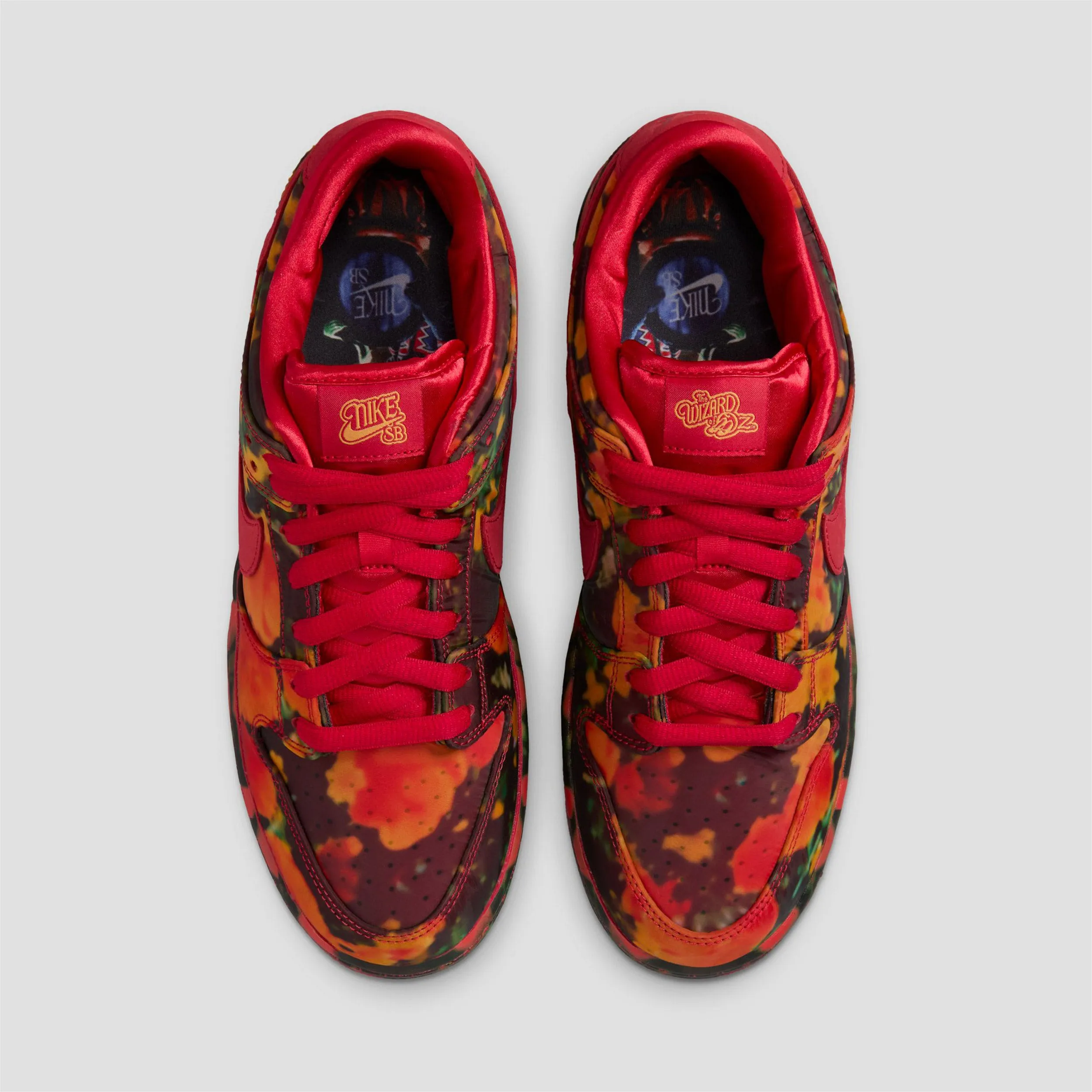 Nike SB Dunk Low Pro QS Skate Shoes Red / Wizard of Oz