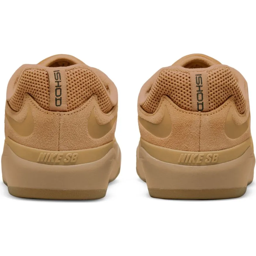 Nike SB Ishod Wair Skateboard Shoe - Flax/Wheat-Flax-Gum Light Brown