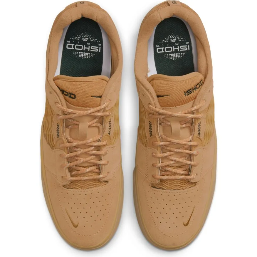 Nike SB Ishod Wair Skateboard Shoe - Flax/Wheat-Flax-Gum Light Brown