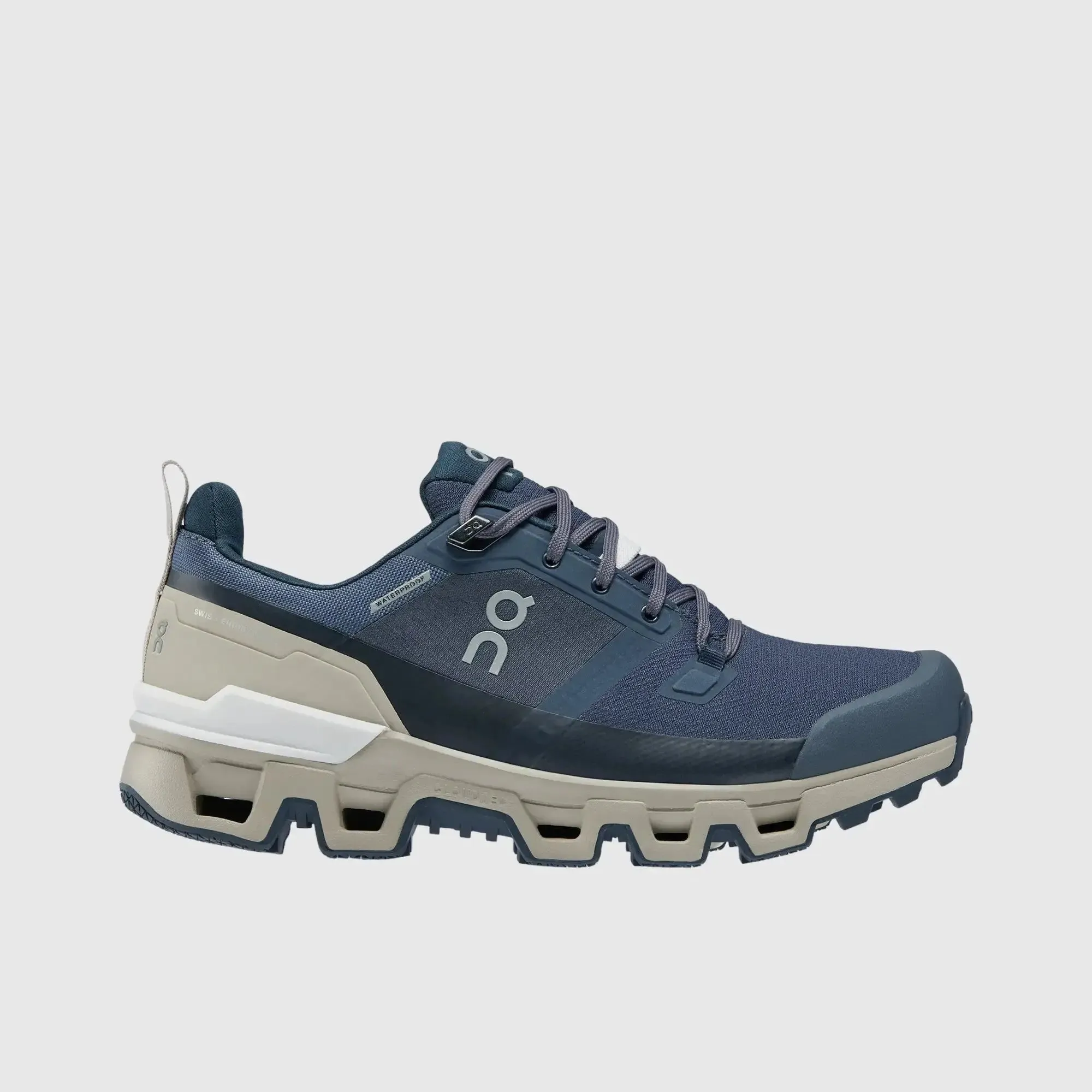 On Women's Cloud Wander Waterproof Navy Desert