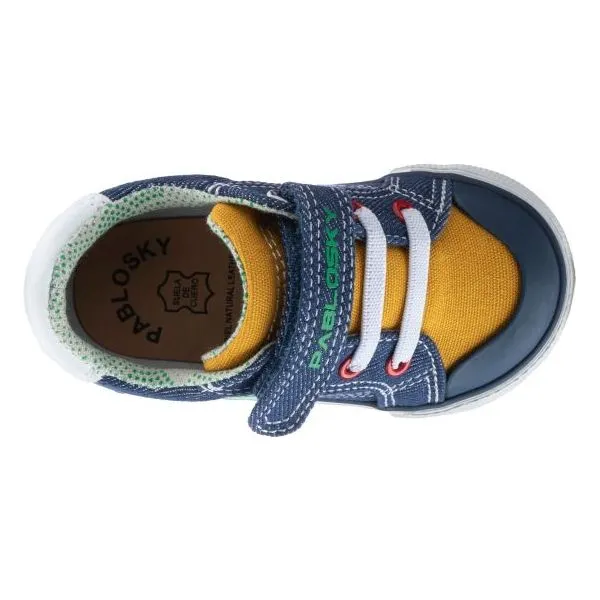 Pablosky Boys Shoe 975010 Denim Jeans Y Canvas