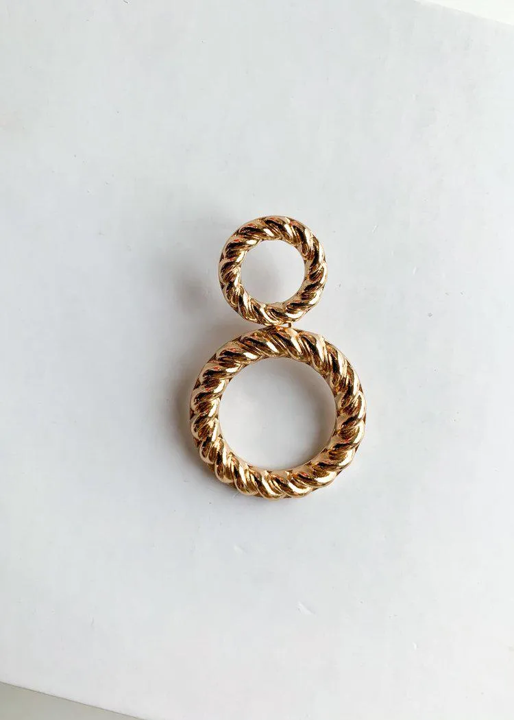 Pak Kret Gold Double Drop Hoops