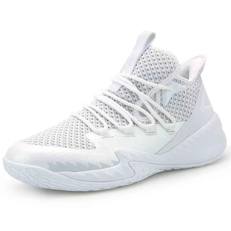 PEAK Basketball Shoes - White/Light Grey