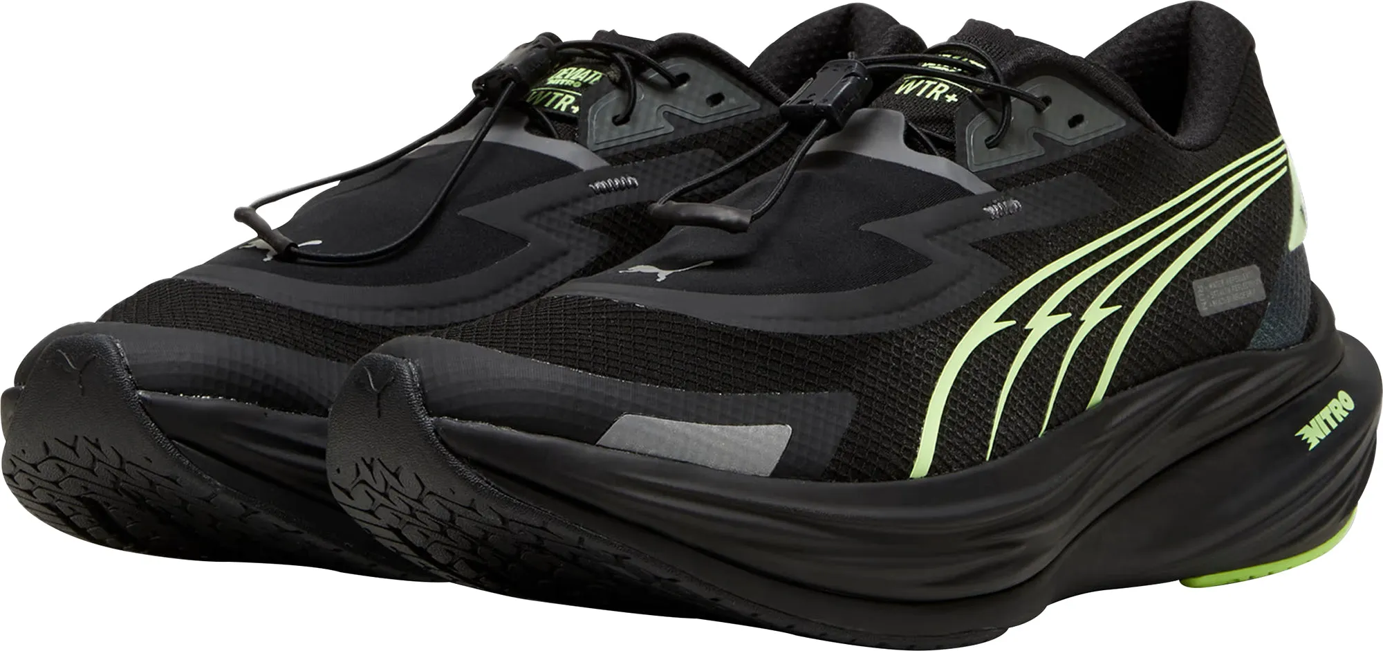 Puma Deviate Nitro 3 WTR  Mens Running Shoes - Black