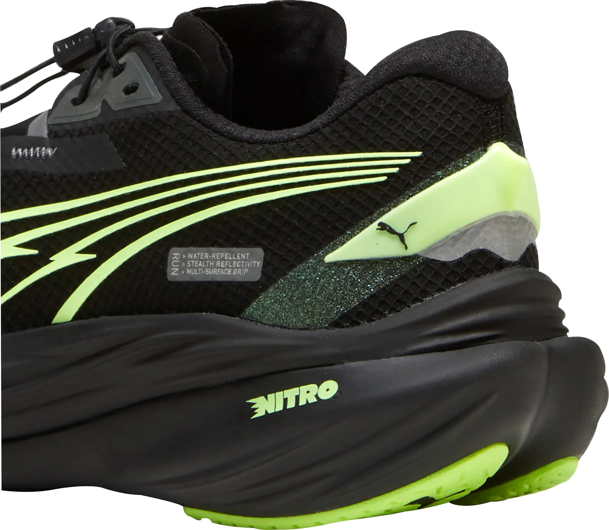 Puma Deviate Nitro 3 WTR  Womens Running Shoes - Black