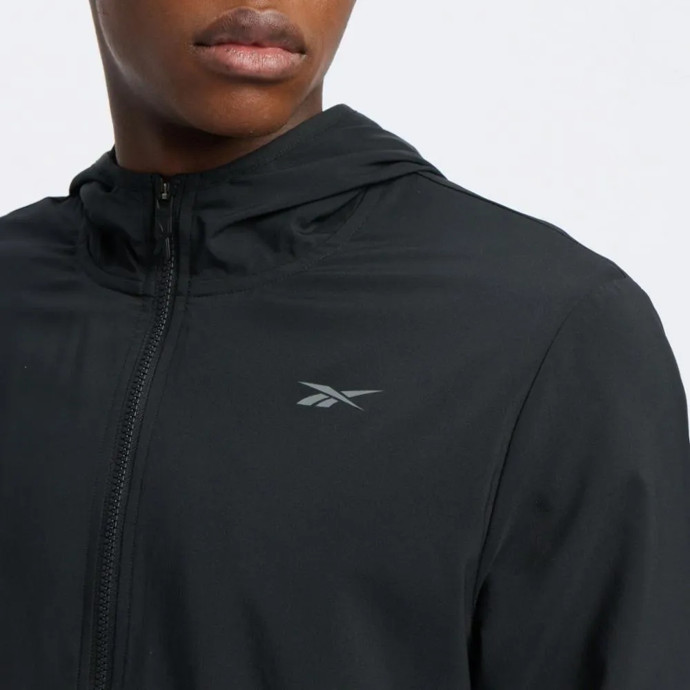 Reebok Apparel  Men's Id Train Woven Jacket Reebok Training App Men Black Reg