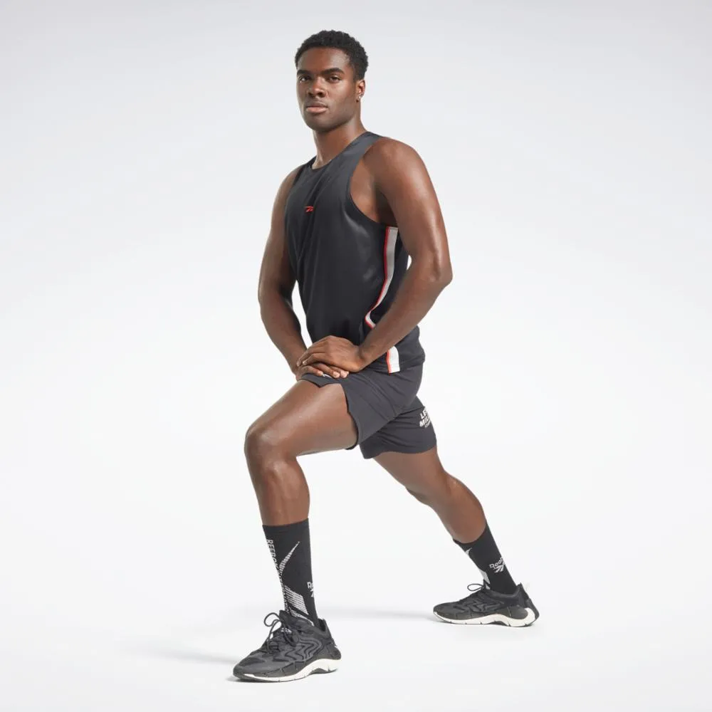 Reebok Apparel  Men's Lm Mesh Tank Reebok Training App Men Black Reg