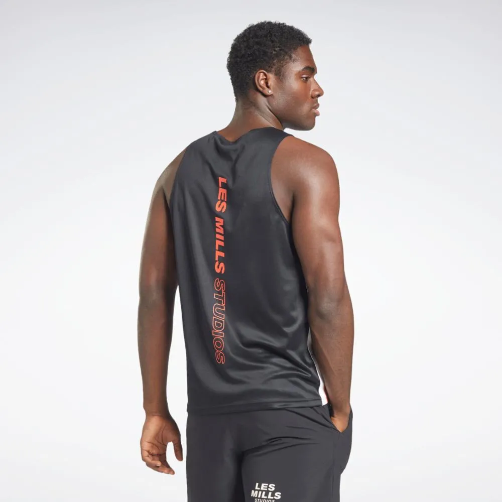 Reebok Apparel  Men's Lm Mesh Tank Reebok Training App Men Black Reg