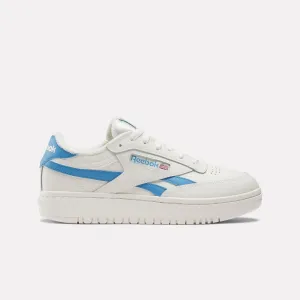 Reebok Footwear Women Club C Double Revenge Shoes CHALK/CHALK/ESSENTIAL BLUE