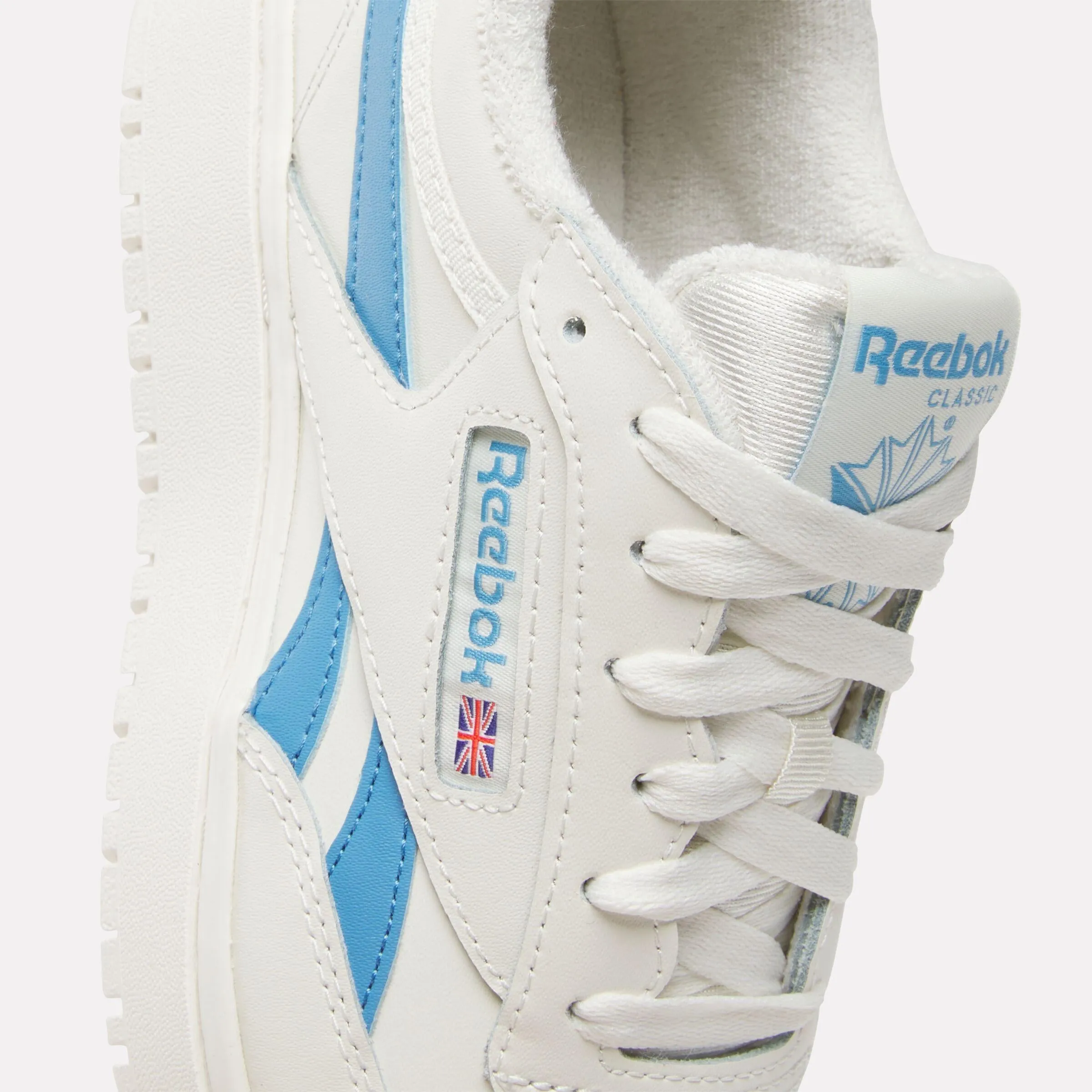 Reebok Footwear Women Club C Double Revenge Shoes CHALK/CHALK/ESSENTIAL BLUE