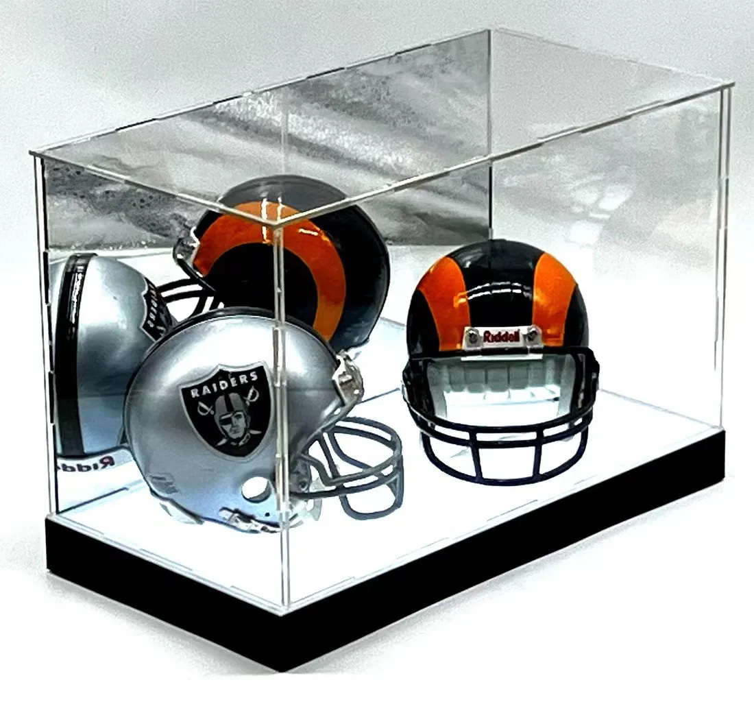 Shoes, Football, Display Case with Lights LED Riser Platform UV Super Clear Sneaker Box Showcase