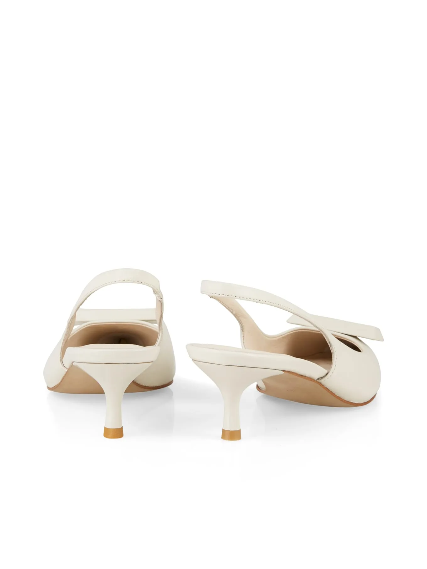 Slingpumps off-white