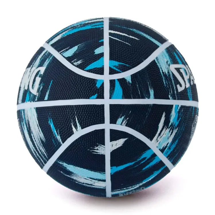 Spalding Marble Series Size 7 Blizzard Navy White Outdoor Rubber Basketball Ball [MR]