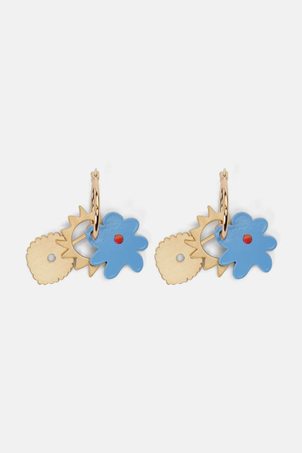 Summer Flower Charm Earring Set 3