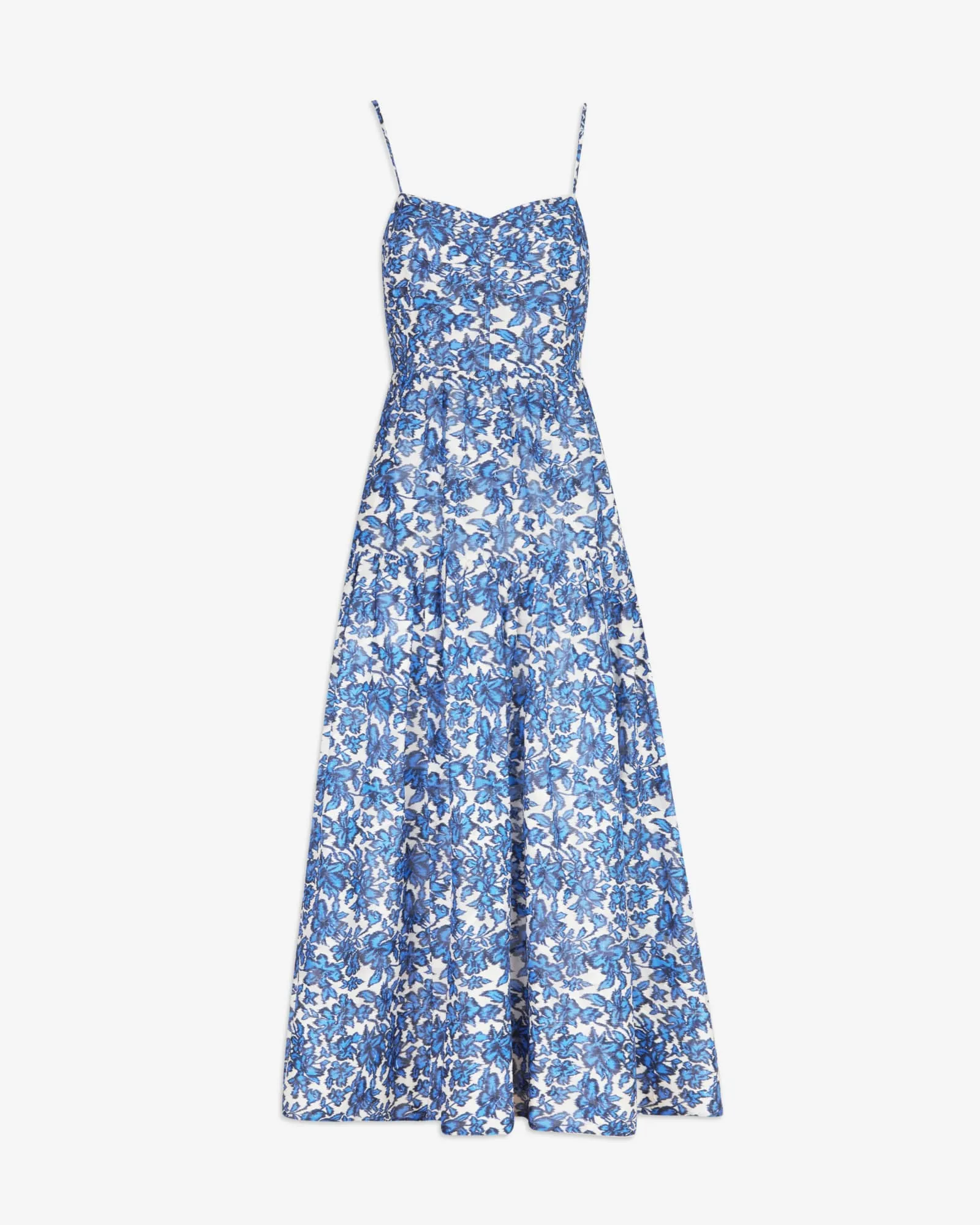 Verona Dress | Maritime Blue/Off White Multi