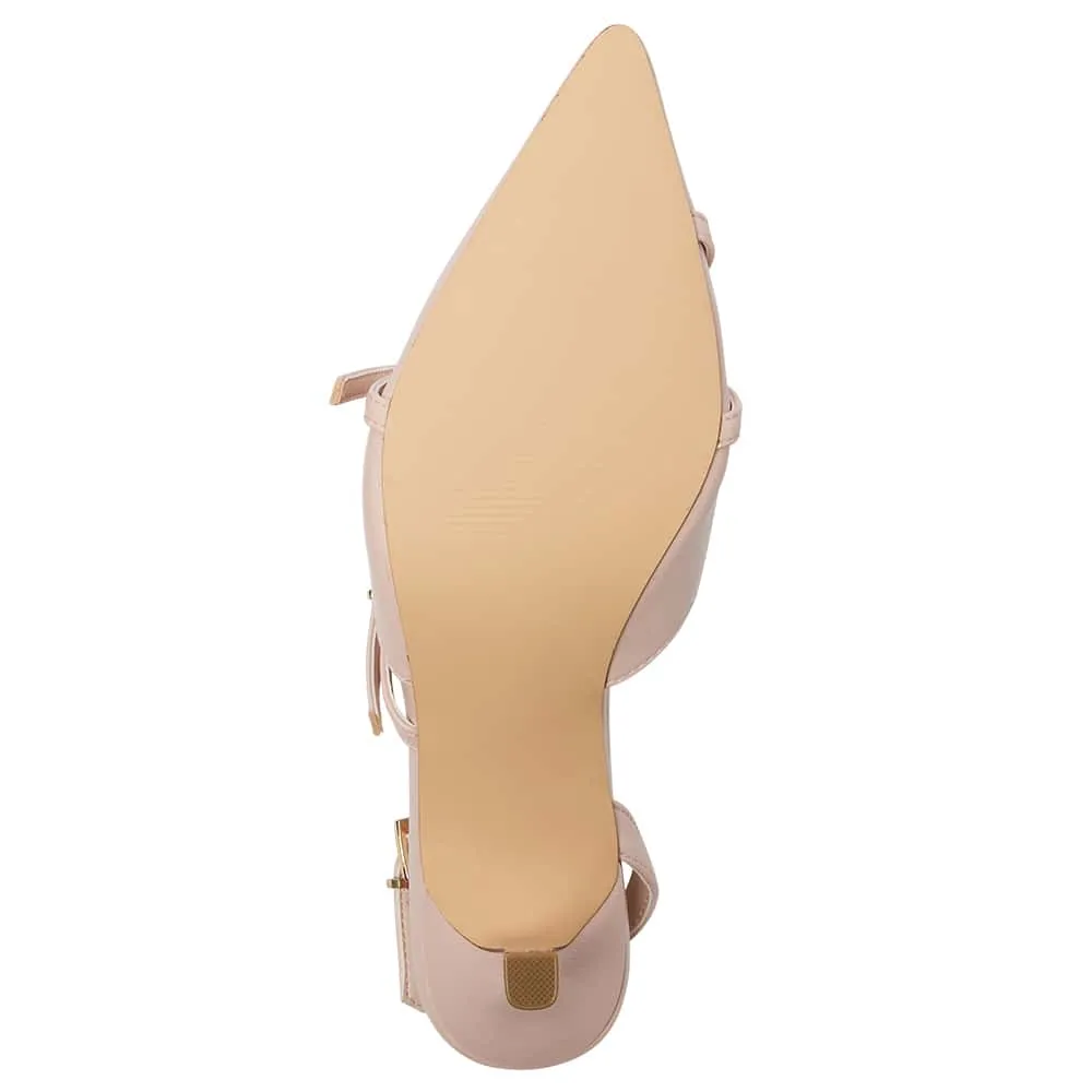 Veronica Heel in Blush Smooth