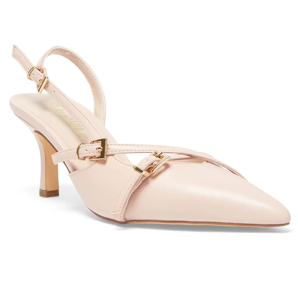 Veronica Heel in Blush Smooth