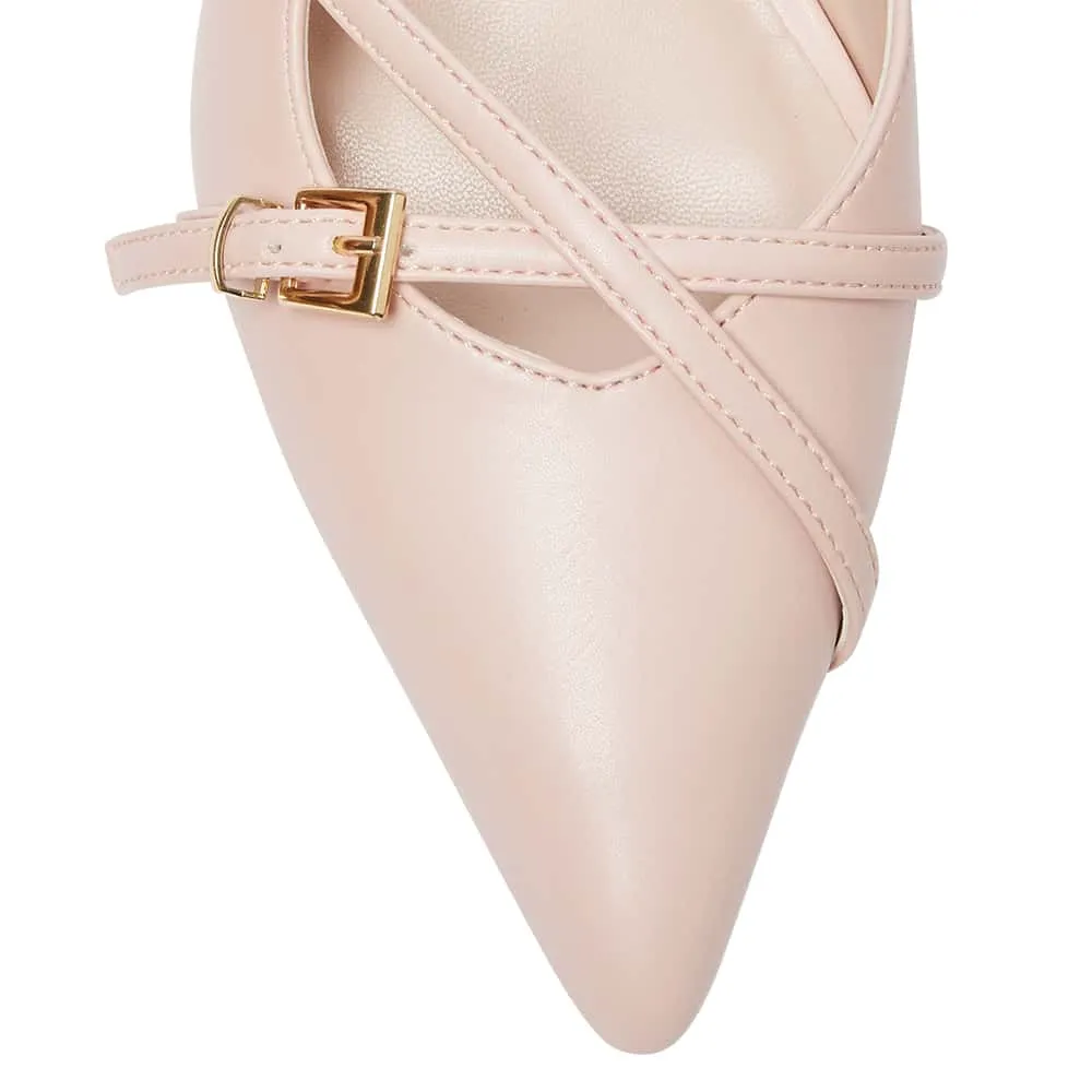 Veronica Heel in Blush Smooth