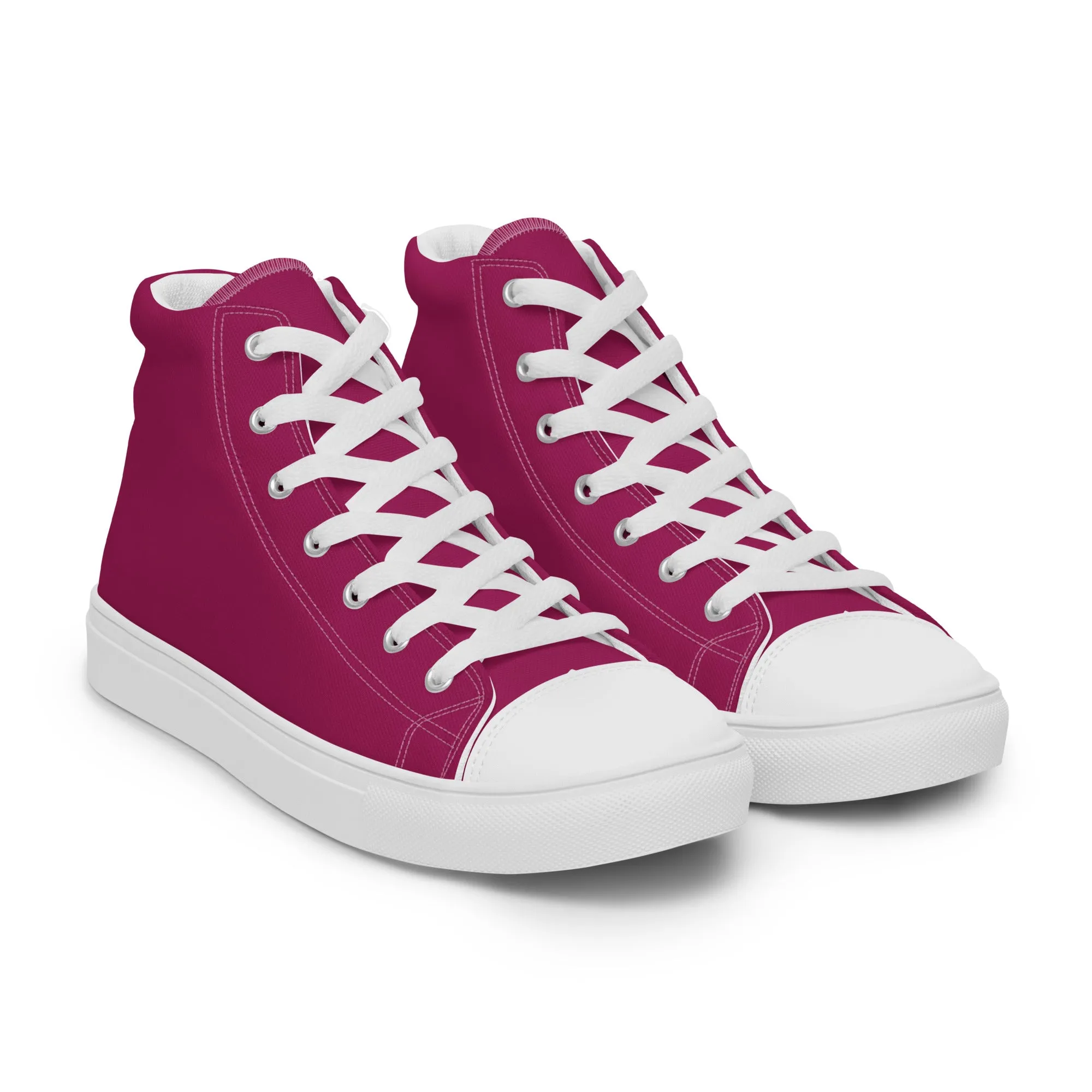 Women’s Berry Purple high top canvas shoes