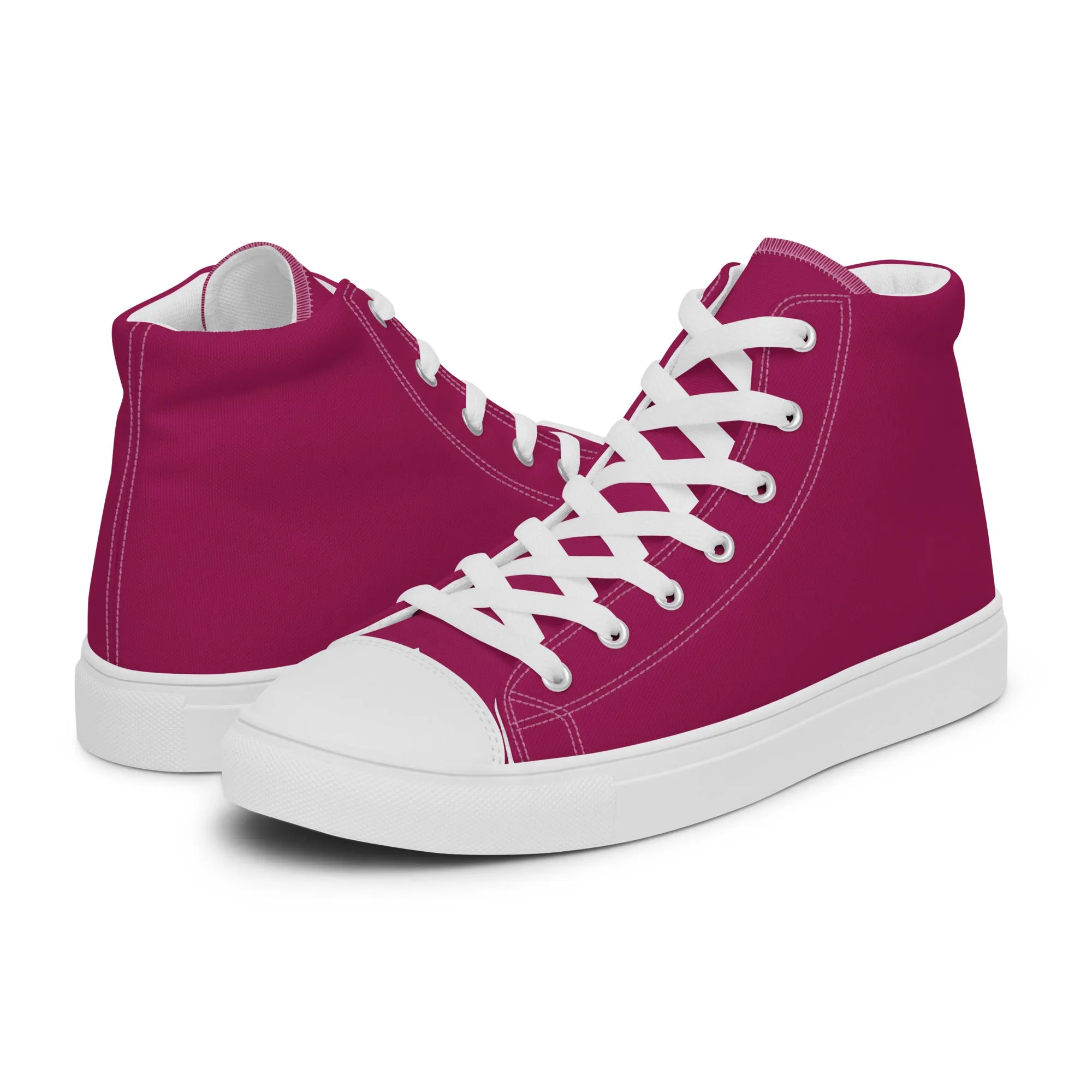 Women’s Berry Purple high top canvas shoes