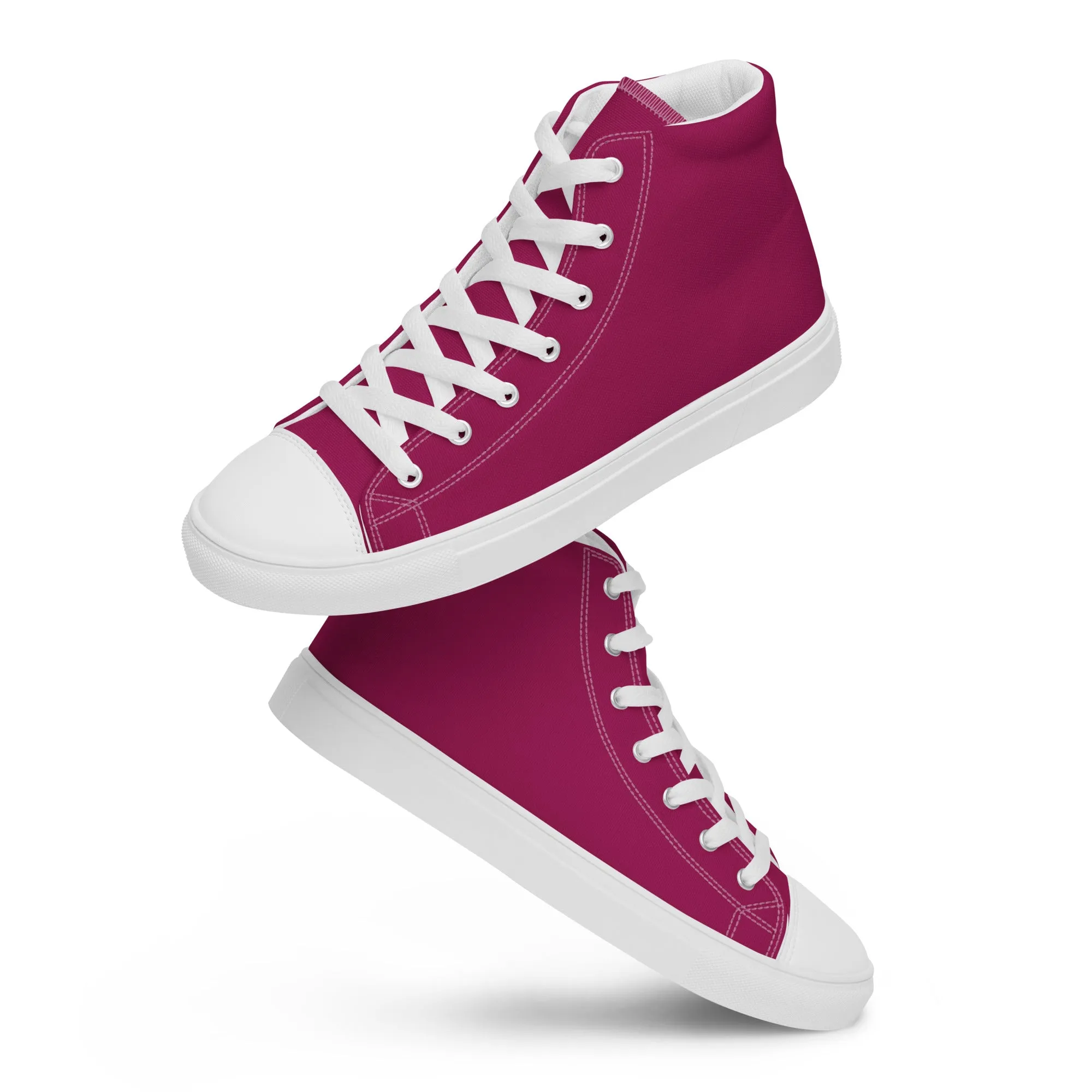 Women’s Berry Purple high top canvas shoes