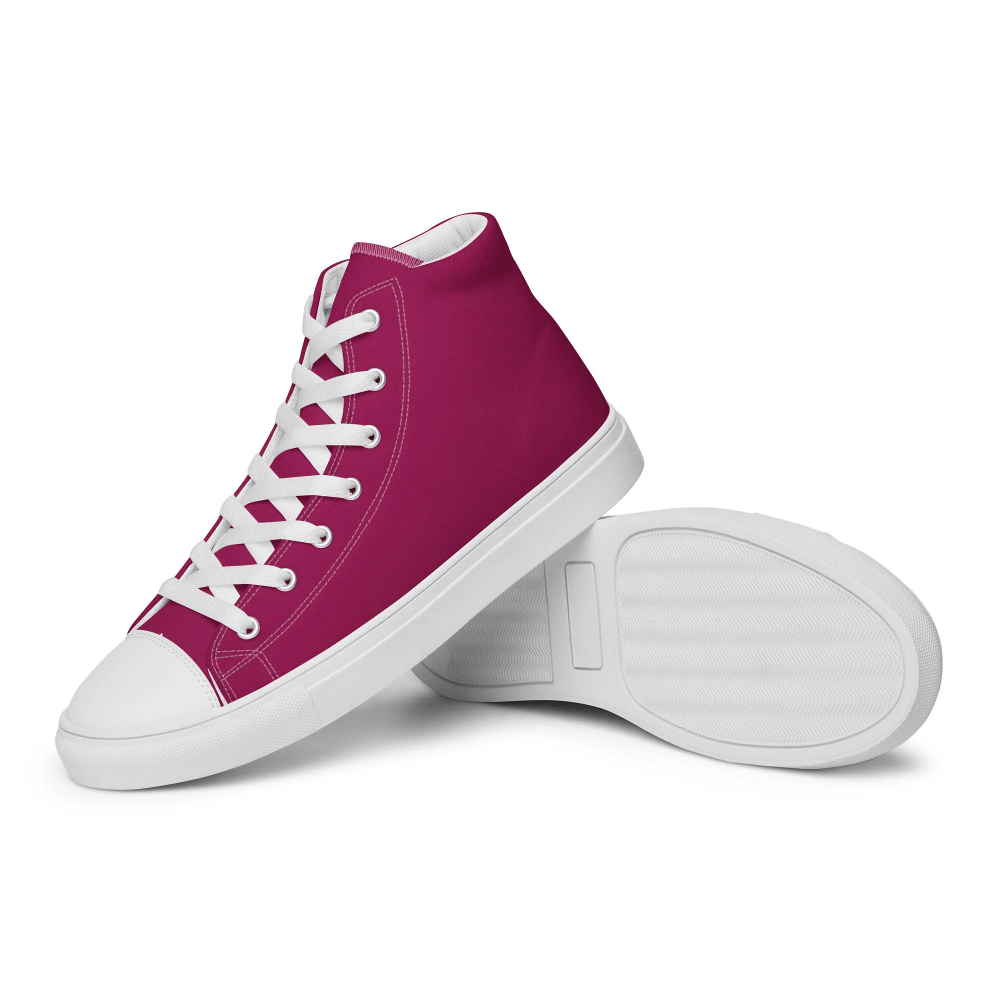 Women’s Berry Purple high top canvas shoes