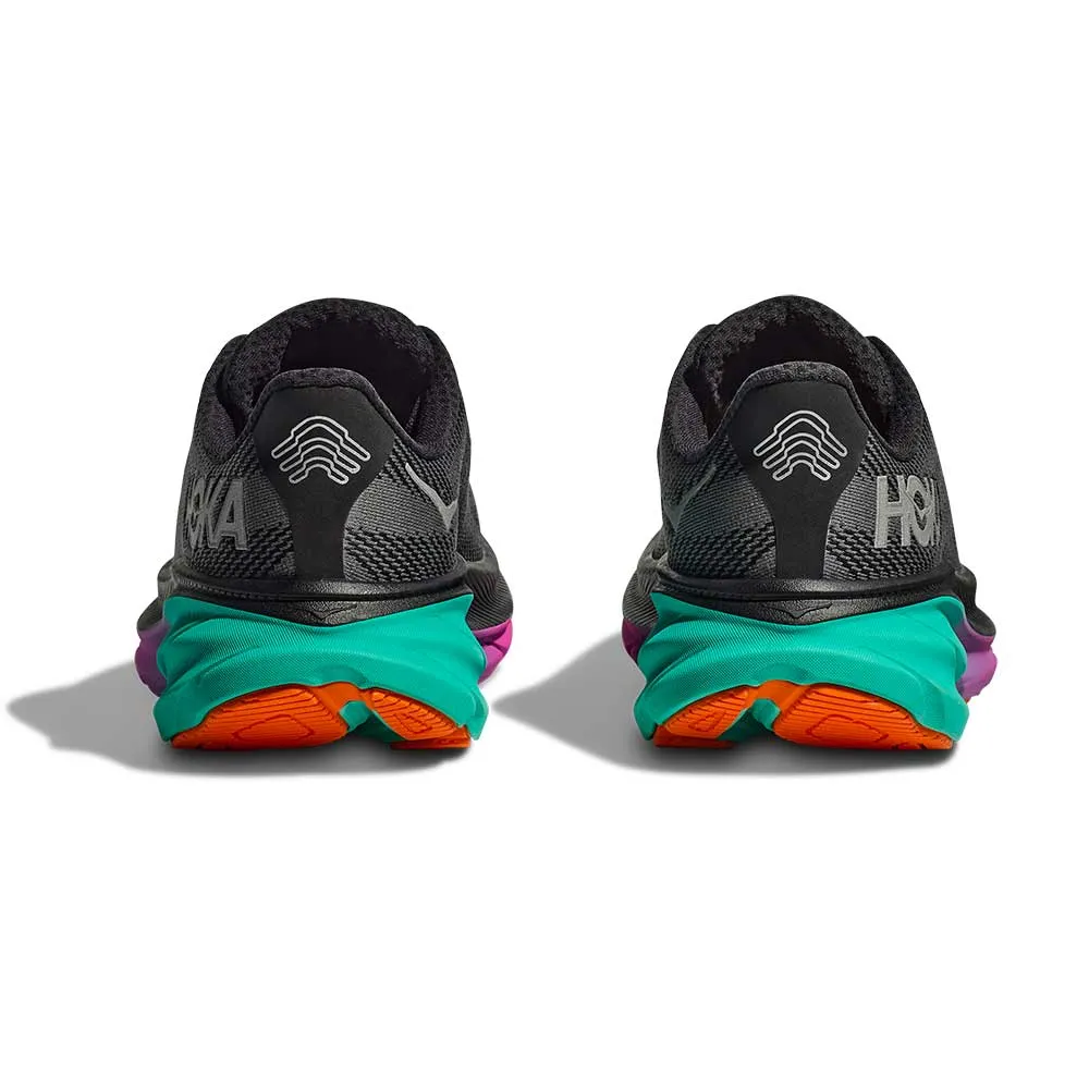 Women's Clifton 9 GTX Running Shoe - Black/Electric Aqua - Regular (B)