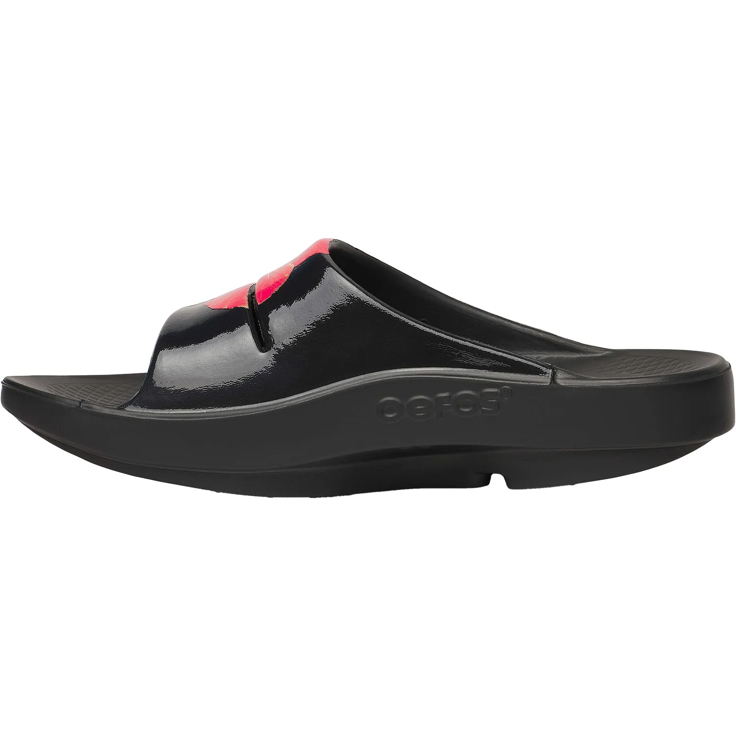 Women's OOFOS OOahah Luxe Limited Hibiscus Synthetic